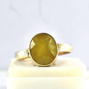 Pukhraj Stone with Adjustable Panchdhatu Ring