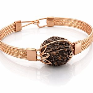 Original 5 Mukhi Rudraksha Copper Adjustable Bracelet for Men & Women