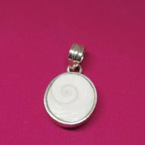 Silver Natural Gomti Chakra Pendant 100% Original Gomti chakra