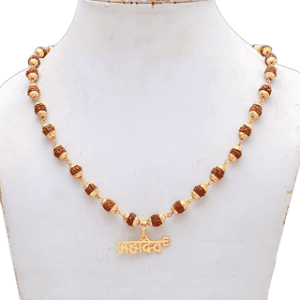5 Face Original Rudraksha Mala with Mahadev Locket