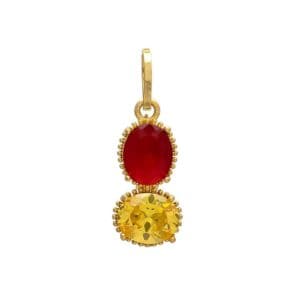 Manik & Pukhraj/Yellow Sapphire Pendant/Locket
