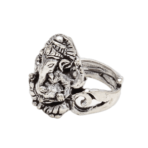 Lord Ganesha Silver Polish Ring