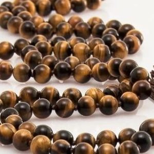 Tiger Eye Mala - Original Bead Stone 8mm