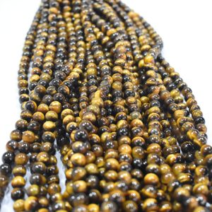 Tiger Eye Bead Strand 8mm