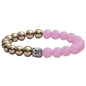 Love & Money Bracelet – Natural Rose Quartz & Golden Pyrite